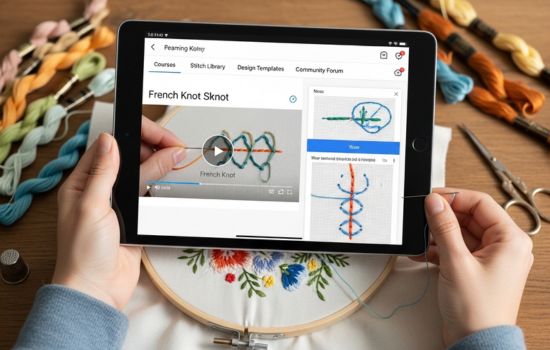 Mobile App for Learning Embroidery Techniques